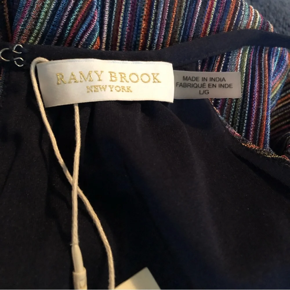 NEW NWT RAMY BROOK Tank Top Ansel Metallic Blouse